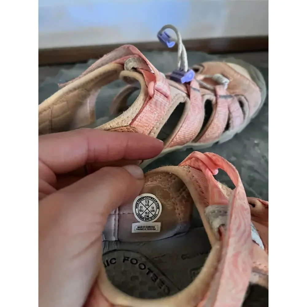 KEEN Seacamp II CNX Kids Girls Sandals Outdoor Closed Toe Hiking Pink Toddler 13